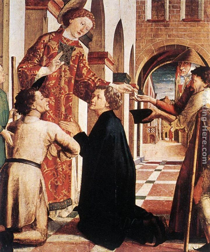 Michael Pacher St Lawrence Distributing the Alms